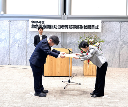 東京都より塚原玲子副院長(地域連携室長)に授与