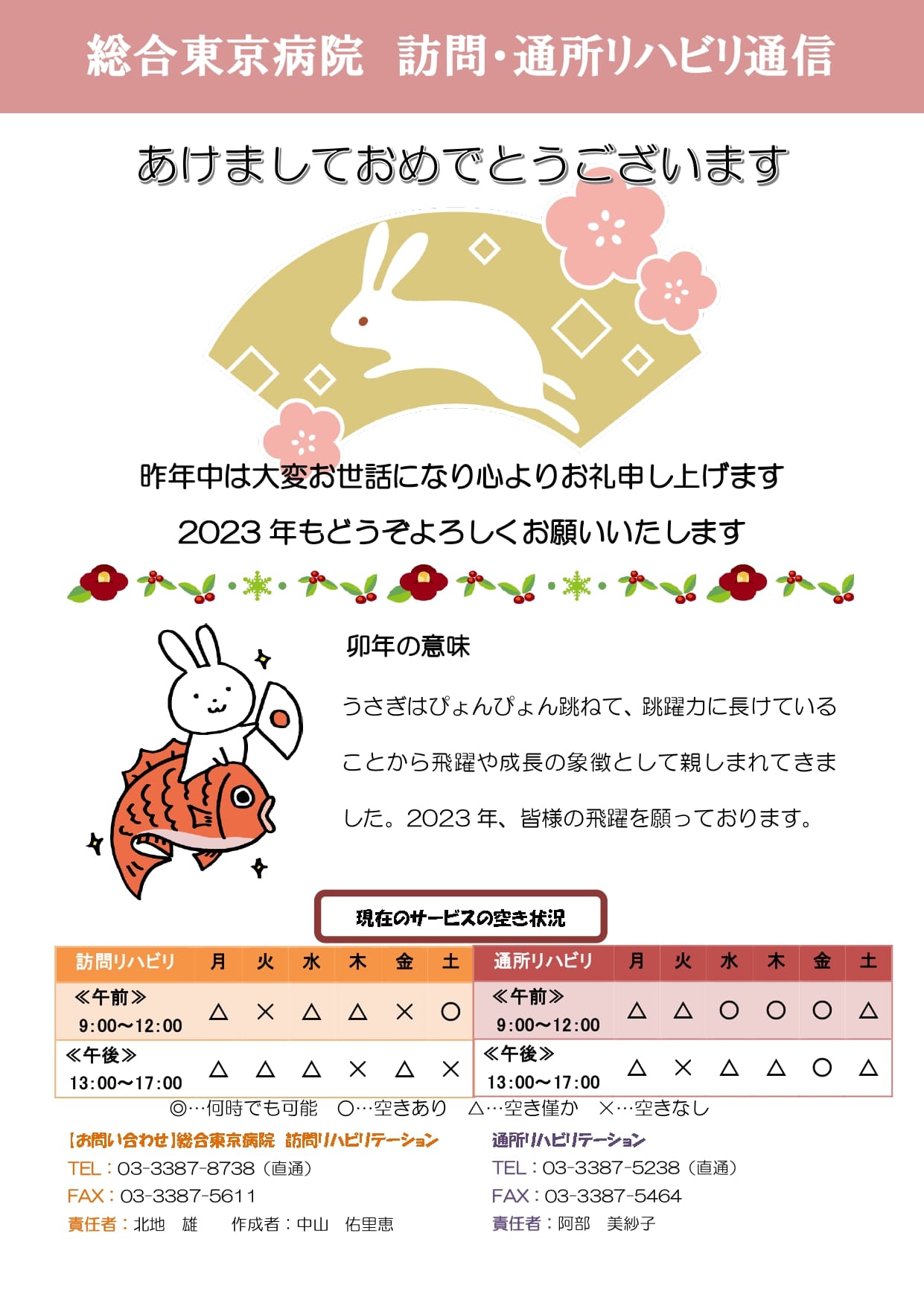 訪問・通所リハビリ通信2023年1月