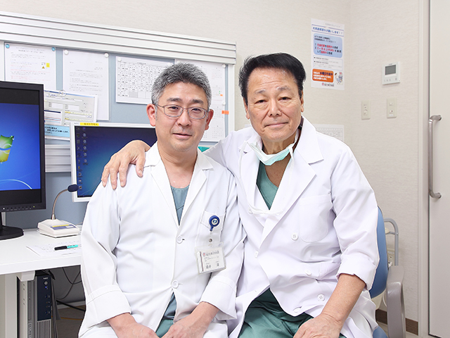 福島孝徳先生と酒井淳医師(当時)